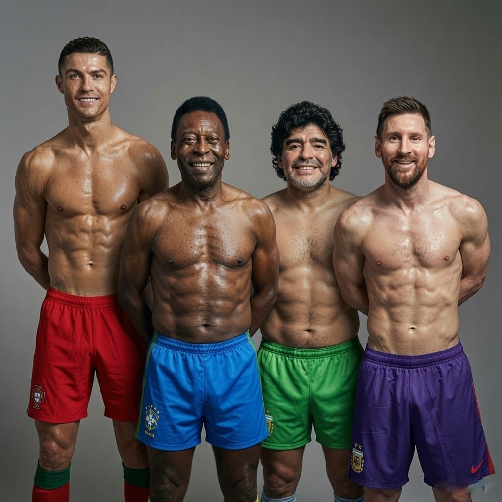 amars1983's tweet photo. Hey @grok, remove the player with the most World Cup goals in this picture! https://t.co/drrxD4wkuA