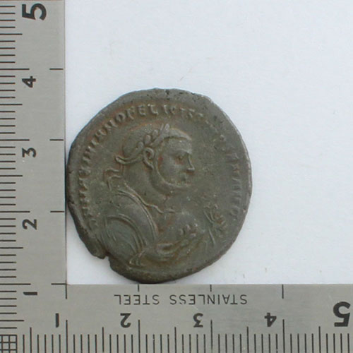 ローマ帝国 フォリス青銅貨 マクシミアヌス帝》 年代：AD305-AD306 