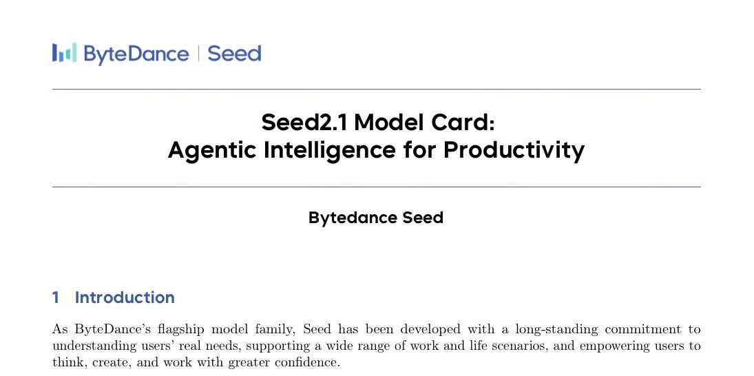 langfengq's tweet photo. #Seed 2.1 is officially here, bringing stronger AI productivity to real-world scenarios.

It offers more reliable general-purpose agent capabilities, more stable end-to-end coding, and stronger multimodal understanding. Feel free to give it a try.

https://t.co/VEi34cmbgT https://t.co/nV1qY11yVP