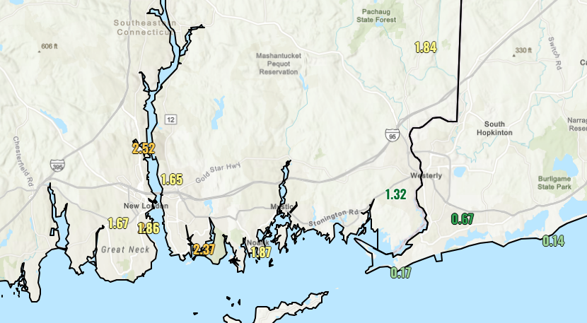 bobmaxon's tweet photo. Oof. 3 hour rain totals are significant. Are you seeing any flooding in NL Co.???  The Taylor Swift Climate Impact means only .17" of rain fell there....😀😉 https://t.co/dHZ3Nqekrz