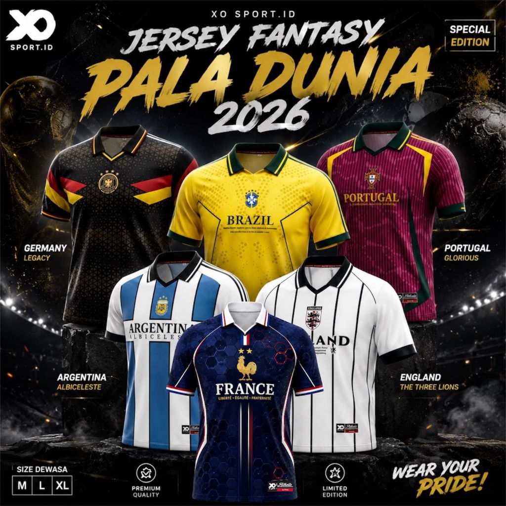 pazholle's tweet photo. https://t.co/sEWlfItVtb
Baju jersey Piala Dunia bukan sekadar kain, melainkan kanvas yang membawa semangat, sejarah, dan kebanggaan sebuah bangsa. Lebih dari sekadar seragam tim, desainnya yang khas dengan paduan warna, emblem, dan detail motif seringkali menjadi penanda era https://t.co/2PK9e7D4Jf