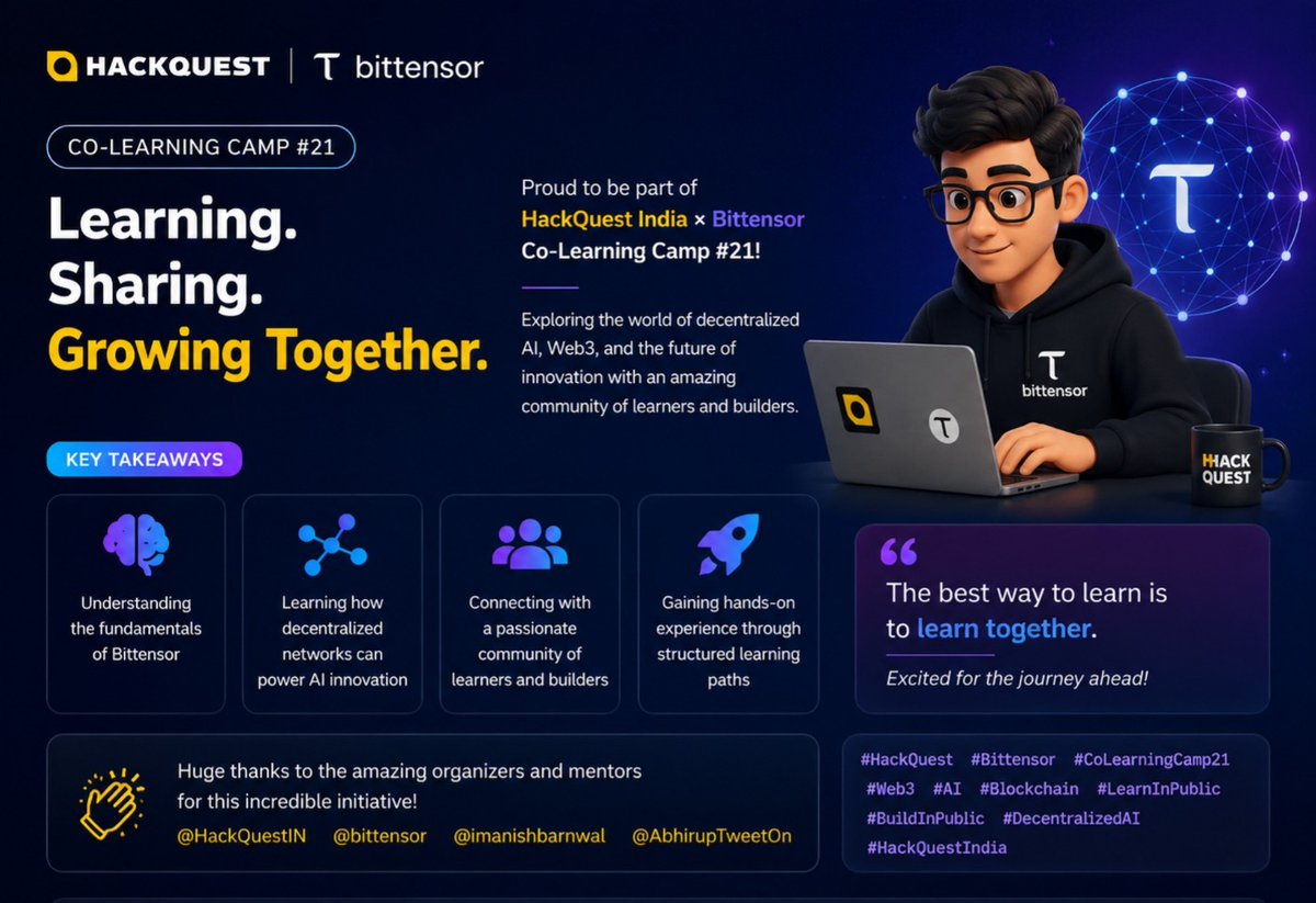 mrrupam2005's tweet photo. Over the past few days, I've been exploring the Bittensor ecosystem and learning how decentralized AI is creating new opportunities for builders and innovators. https://t.co/tU41DK7Z8l