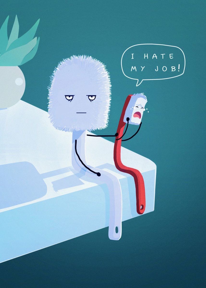 pmamtraveller's tweet photo. "I Hate My Job", by Mashz https://t.co/nqeXyCmBBu