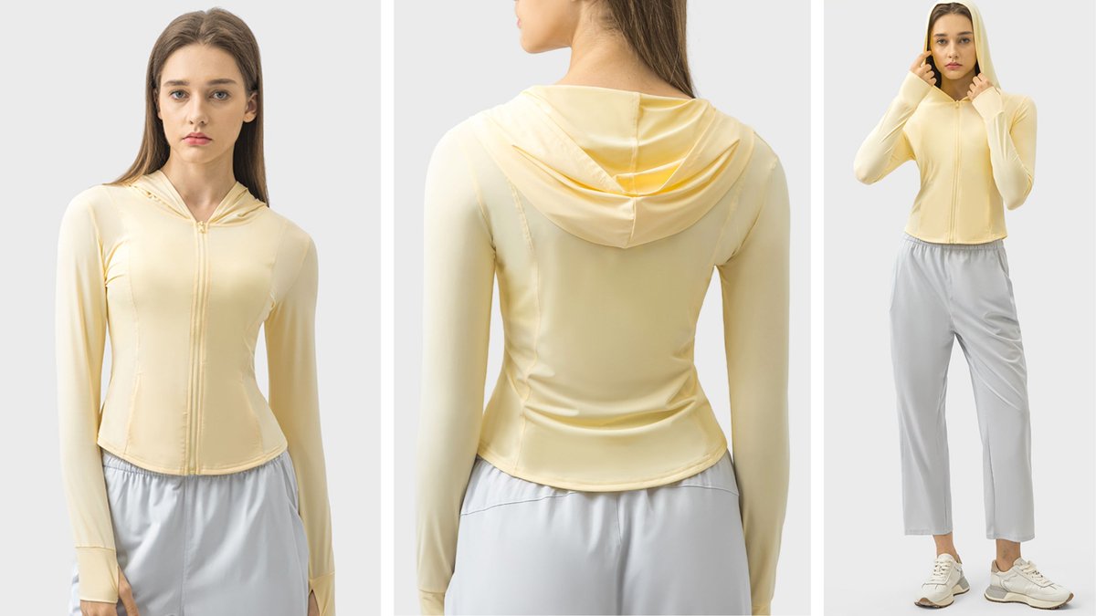 jacketw2023's tweet photo. Lightweight. Breathable. Sun-ready. ☀️

The JACKETW Women's Windproof Workout Sun Protection Jacket is made for workouts, walks, and everyday outdoor comfort.
#JACKETW #Activewear #SunProtection #WomensFashion #WorkoutWear https://t.co/ABhMxonB7t