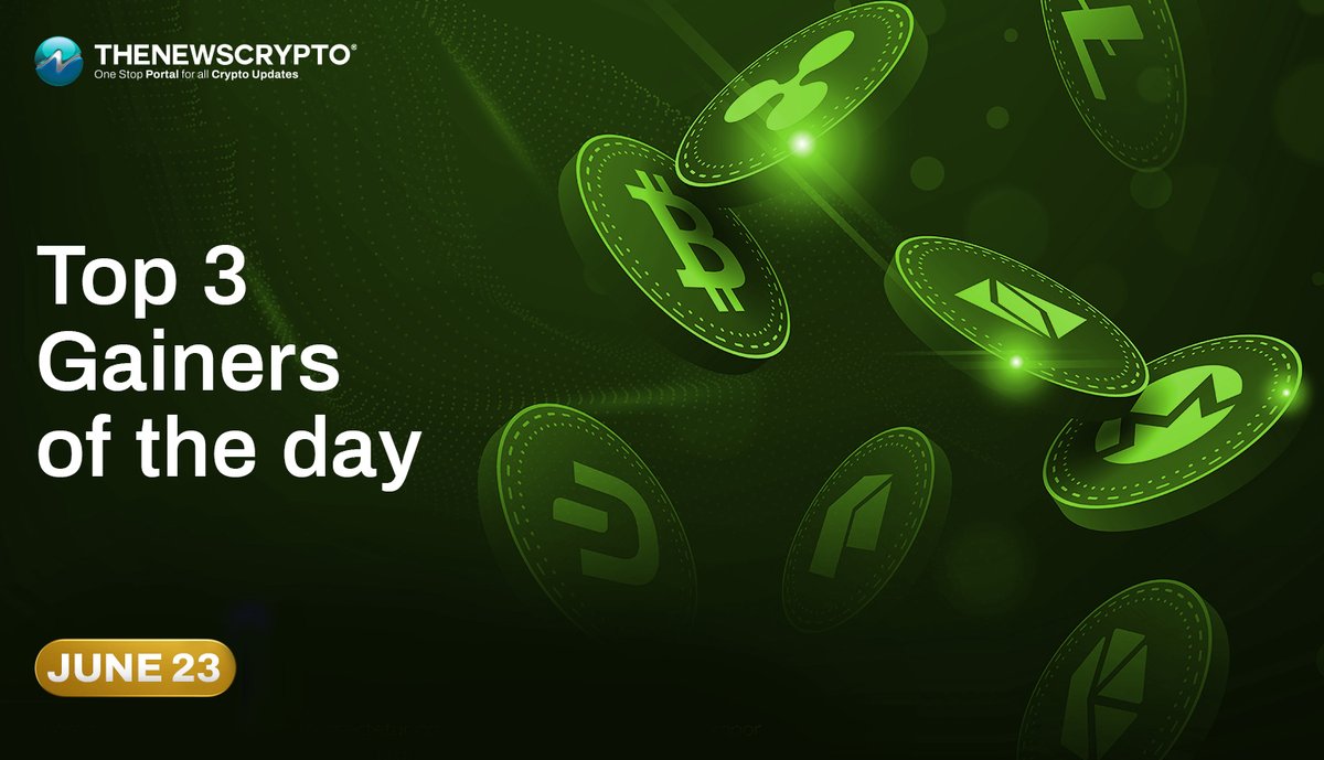 The_NewsCrypto's tweet photo. CRYPTO REPORT OF THE DAY:

Here are the Top 3 Gainers🟢

1️⃣ #DeXe ( $DEXE )
🔼61.16% 
🏷$21.97 
  
2️⃣ #AerodromeFinance ( $AERO )
🔼6.96% 
🏷$0.5530 
  
3️⃣ #LayerZero ( $ZRO )
🔼5.63%  
🏷$0.9682 https://t.co/vGlkdphKVt