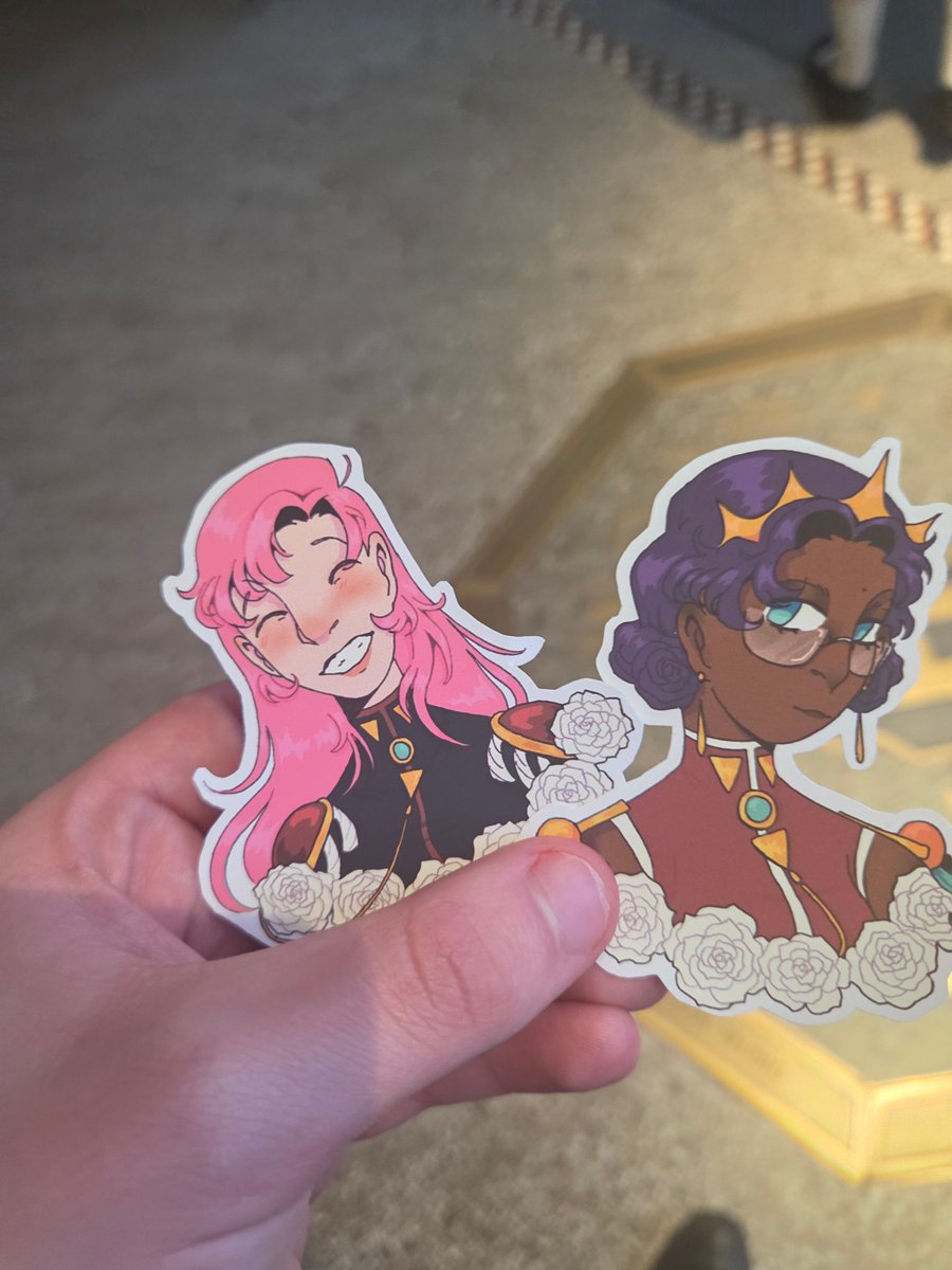 Hi90547230's tweet photo. @himewarlock Yeah, everyone should talk about these cool stickers a Wakaba cosplayer gave me for free after I got out of the theater. https://t.co/gyJoCcbbyg