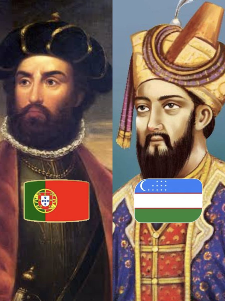 NavjinderA's tweet photo. One opened the sea route with brutality.
The other founded an empire on horseback with poetry in one hand and a sword in the other.  Portugal’s salty sea dog or Central Asia’s cultured conqueror? 

#InvaderDerby #Portugal #uzbekistan https://t.co/k7MZzlCNdV