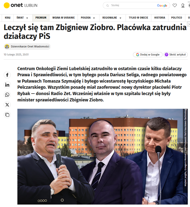 Bob57PL's tweet photo. @K_Stanowski @PatrykSlowik @JakubStyczynski Napisz o Ziobrze, matole. W jaki sposób mieszkając w mazowieckim Jeruzalu, wepchał się do znajomej Rydzyka w Lublinie, którą wcześniej jego podwładny Ziarkiewicz chronił przez sprawą karną o korupcję przy rozbudowie szpitala⁉️Było jakieś losowanie w lubelskim na tą izolatkę⁉️ https://t.co/MLabR7p9DB