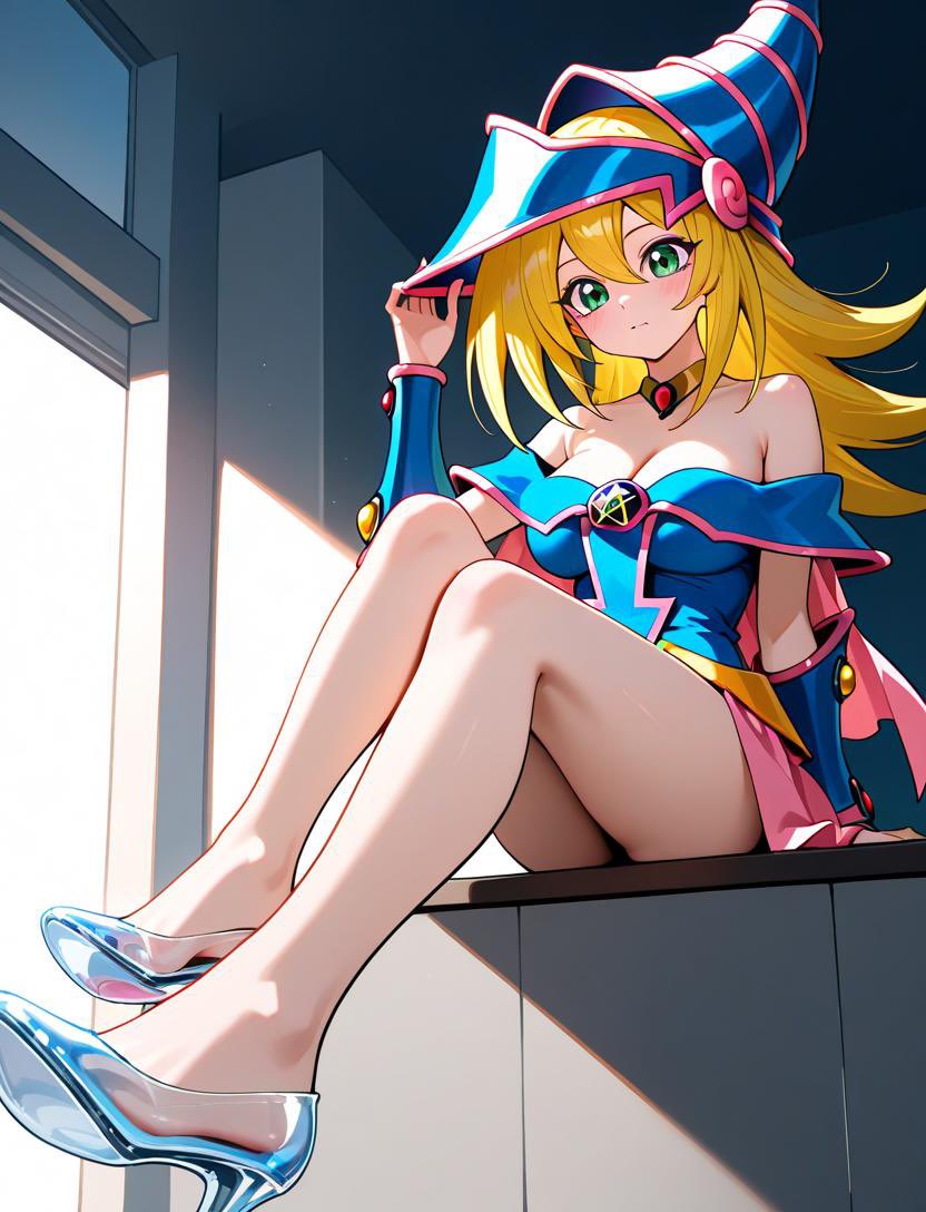 Kitaedy's tweet photo. #遊戯王
#ブラック・マジシャン・ガール
#ガラスの靴 
#AIイラスト
#AI https://t.co/Npre7ApUmb