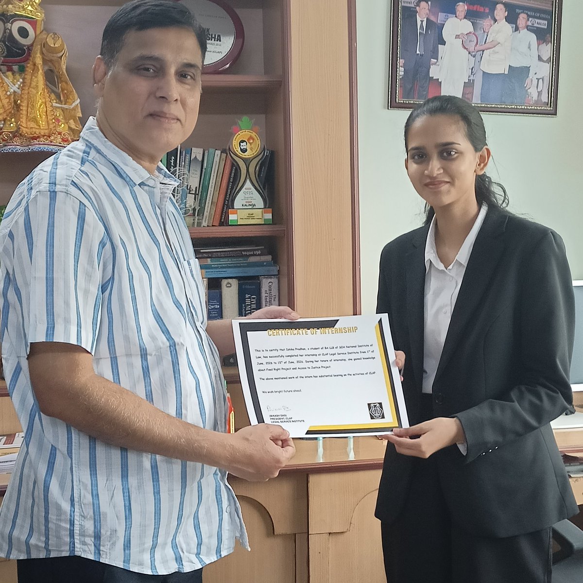 clap_india's tweet photo. CLAP Legal Service Institute congratulates the students from SOA National Institute of Law who have successfully completed their Summer Internship during the month of June. Throughout their internship, the interns demonstrated  commitment towards learning about CLAP's projects! https://t.co/Wo0hVNdqpp