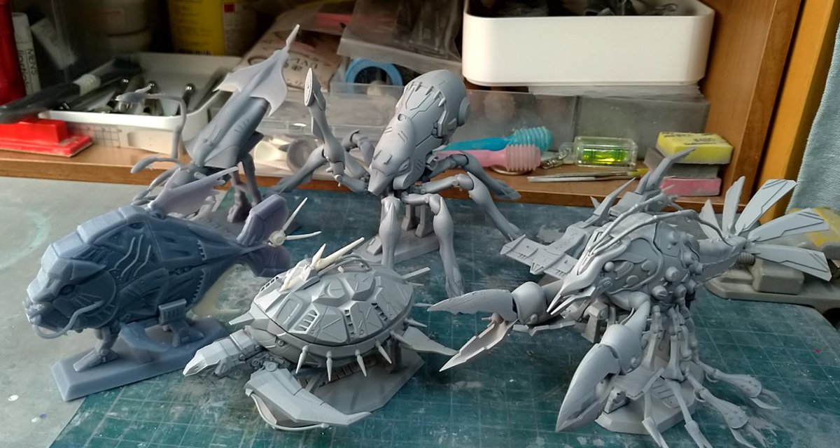 blue_wisp's tweet photo. ミニ烏賊も出力成功！残りのボス、揃ったー
#ダライアス #カトルフィッシュ https://t.co/OAzD68G9vR