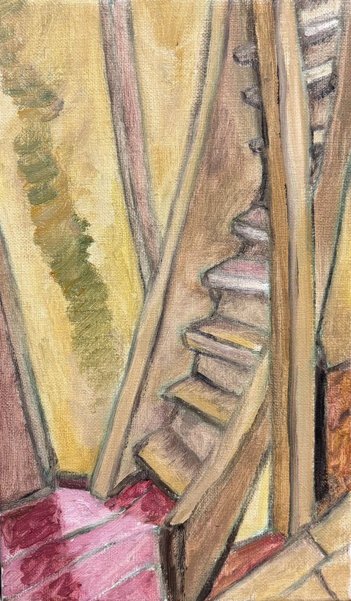 階段 No.99 oil on canvas 273×160mm 2026,