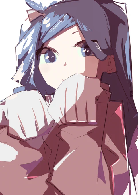 #ワンドロ 萌え袖 ツインテール 羽