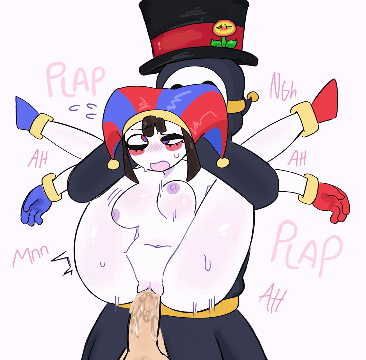 memowfan's tweet photo. Pomni art for @DaCosmicJester https://t.co/QEFA7cTQsT