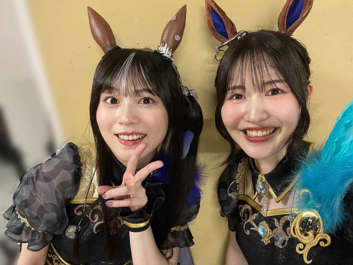 Senga_Hikari's tweet photo. 【お写真②】
#ウマ娘7th東京D1

◯ラッキーライラック役　中島由貴さん
◯メイショウドトウ役　和多田美咲さん
◯タマモクロス役　大空直美さん
◯エアシャカール役　津田美波さん https://t.co/Eyp00geZOa