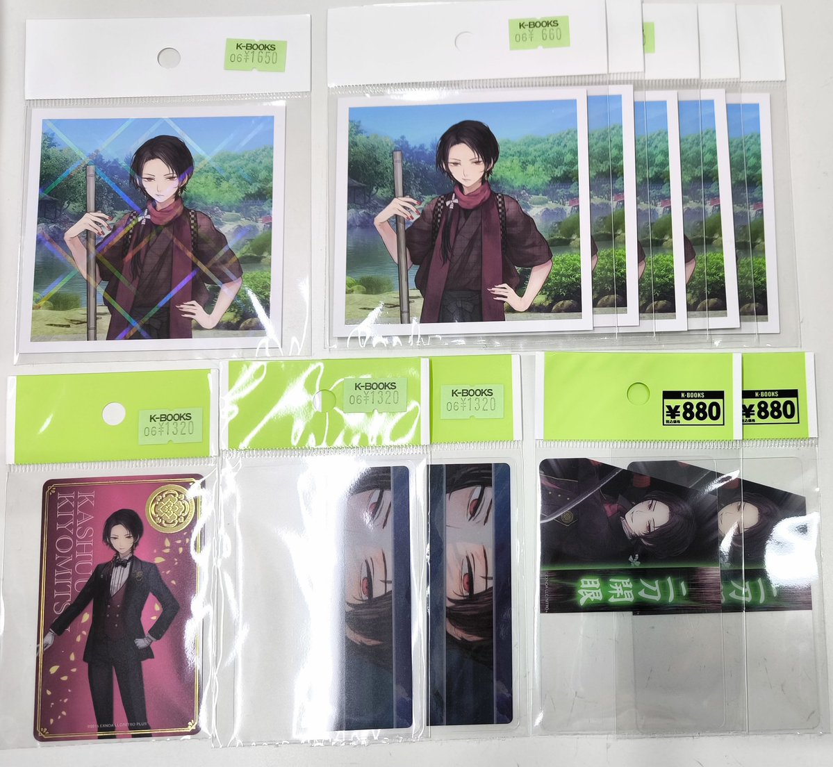 刀剣乱舞　加州清光　マシコレ　ホロ　都結び　クリアカード 入荷情報】 刀剣乱舞 とうらぶ ましコレ 内番 ホログラム レア 大本丸