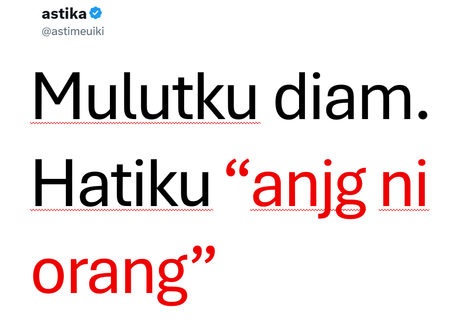 astimeuiki's tweet photo. ga semua diam itu diam. https://t.co/74go7Nf8Rt