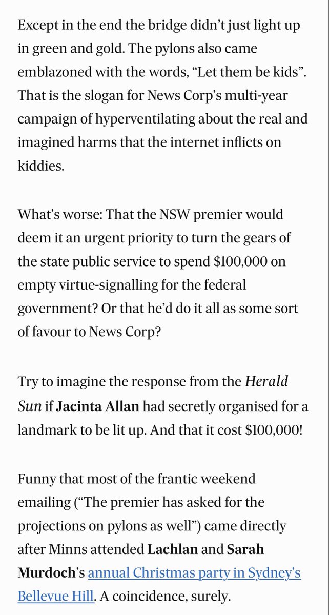 MarkDiStef's tweet photo. It’s lighting up the Sydney Harbour Bridge, Michael, how much could it cost? 

$100,000? https://t.co/pZMySjc7s8