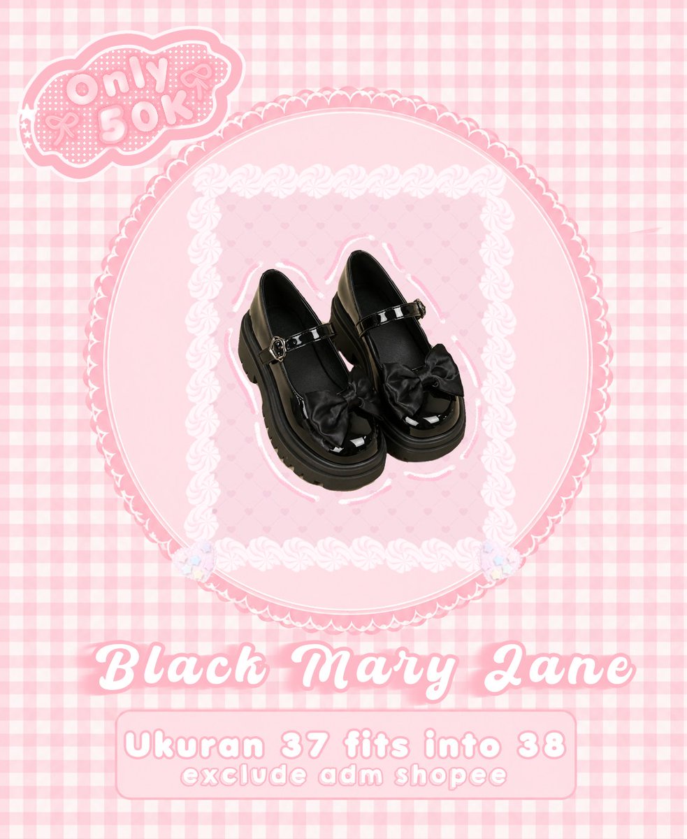 shidcou's tweet photo. wts mary jane hitam 50k https://t.co/qtzWaWXzrS