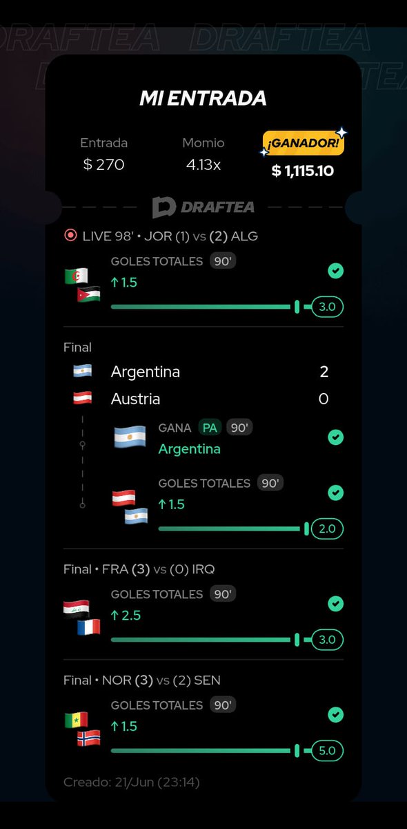 TIPS_SPORT_LL's tweet photo. Verdeeeees Verdeeees 🤑🤑🤑
#mundialdefútbol2026 https://t.co/ejepTTSmUg