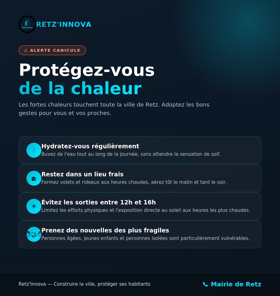 RetzInnova's tweet photo. ☀️😎 Les gestes à adopter👌
#Retz #RetzInnova #RetzMaVille https://t.co/AqIw4wOYnW