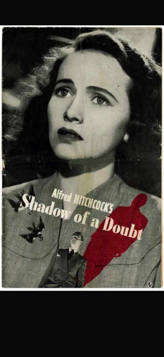 ZeldatheCat3's tweet photo. @ATRightMovies Shadow of a Doubt (1943) 

It’s overshadowed by some of Hitchcock’s more famous films, but it’s well worth a watch. 

Set in bucolic small town America, Hitchcock injects a bit of menace into every frame. 

Hitchcock named it his personal favorite and for good reason. Enjoy! https://t.co/Kz8GmtuLQE