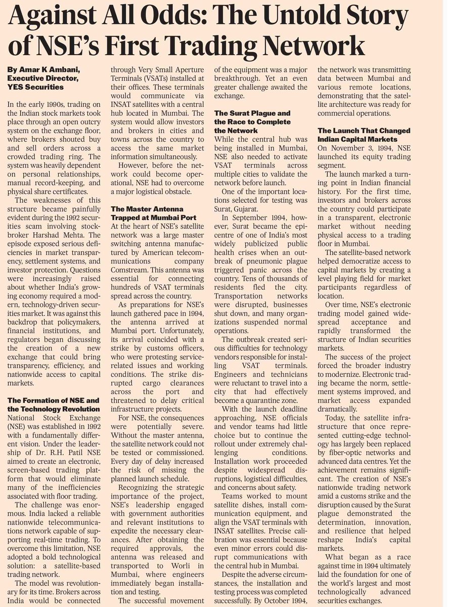 TheAmarAmbani's tweet photo. The Untold Story of NSE…

My Authored Article in the Free Press Journal

@YESBANK #TheAmbaniAngle https://t.co/gd1WS20mhl