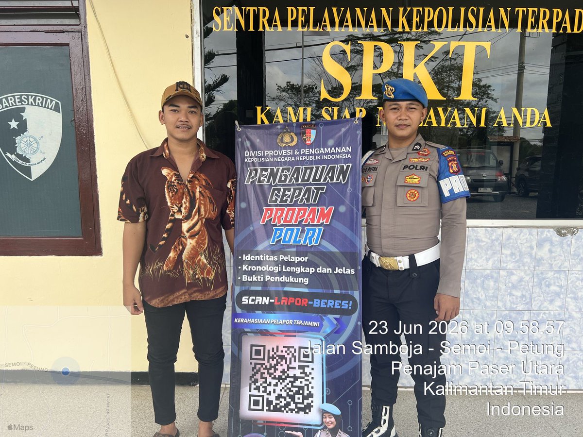 Propamppu's tweet photo. Anggota Provos Sipropam Polres PPU Melaksanakan Sosialisasi Pelayanan Pengaduan QR Yanduan Propam Polri kepada Masyarakat Wilayah kabupaten Kabupaten Penajam Paser Utara. https://t.co/PcJsNdXVoN