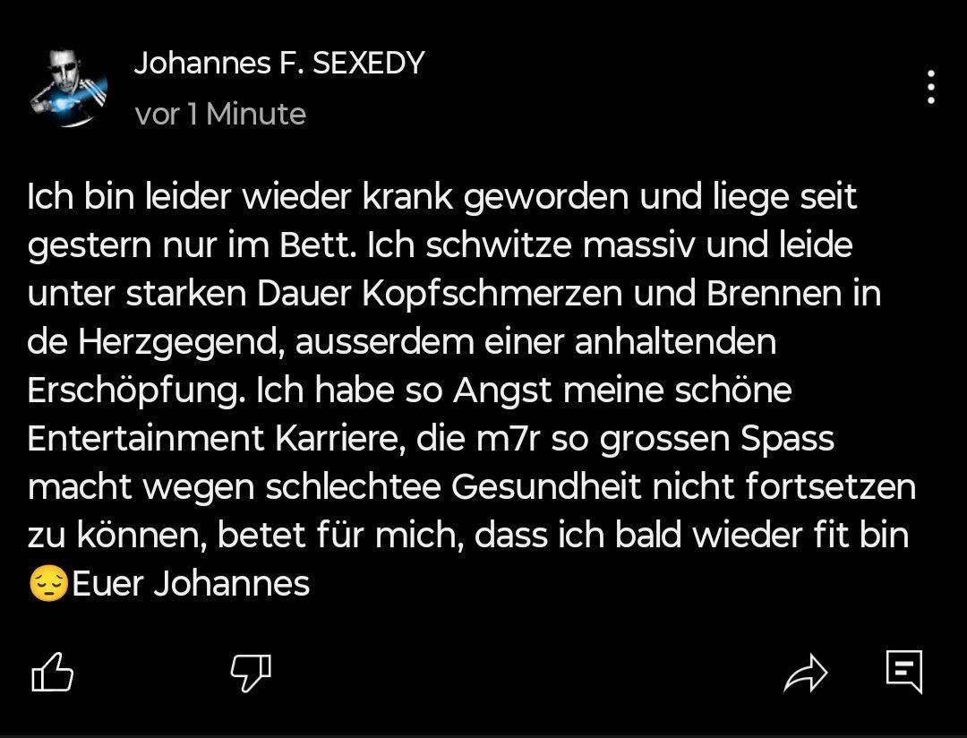 Hofbauerwatch's tweet photo. Johannes Hofbauer @RealJfSexedy ist erneut "erkrankt" https://t.co/5QtRv3eHUS