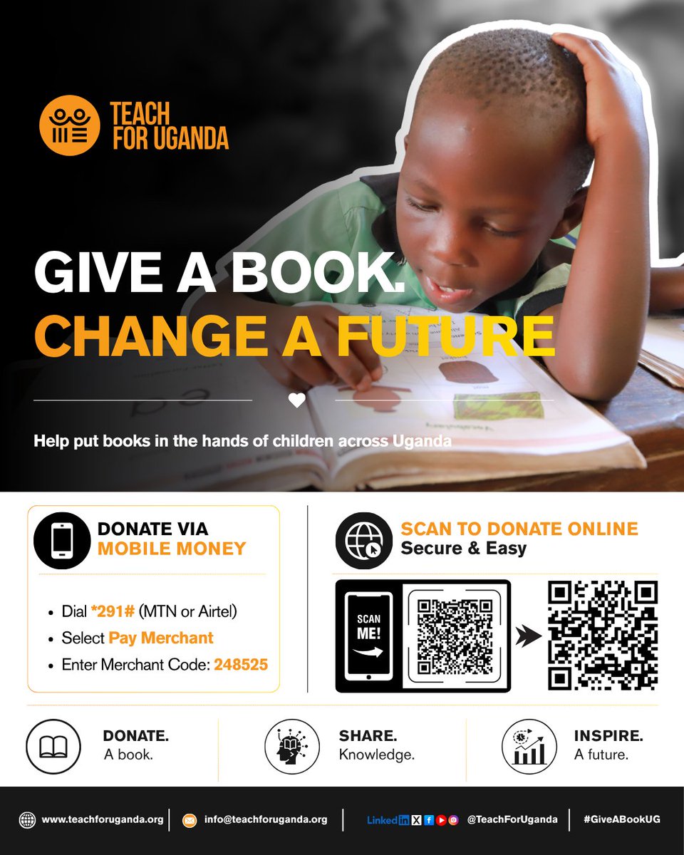 TeachForUganda's tweet photo. 4 days to go.......

In just four days, applications for Cycle 1 of the Teach For Uganda STEM Fellowship will close.

This is a call to young female STEM graduates ready to lead, inspire, and help girls see what is possible.

And as we prepare to place more leaders in classrooms, we are also working to ensure learners have something just as powerful: BOOKS!!!

Because a child cannot learn to read without something to read.

Apply for the STEM Fellowship before 27th June  PM EAT.
 https://t.co/6g5dlmyn6u

Support the Give a Book Campaign:
 https://t.co/XdcAOpYz5X

Lead the change. Give the change wings.
#TheGirlIam #TheChangeILead