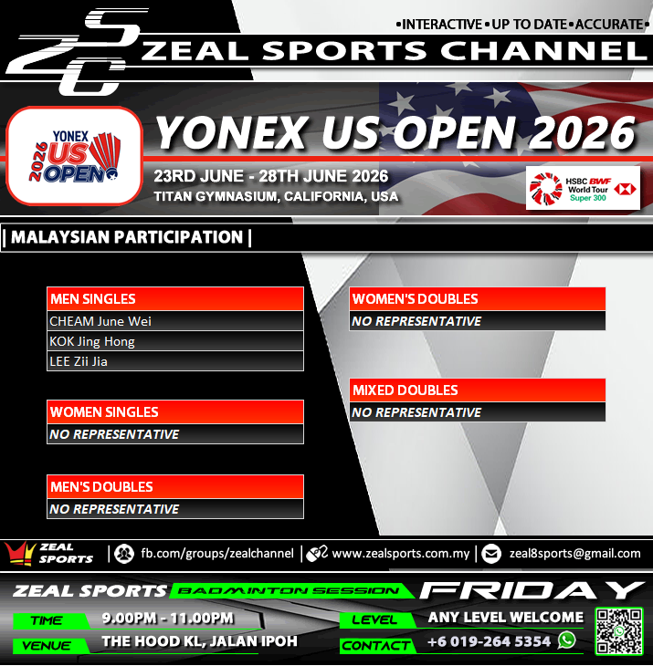 zealsporting's tweet photo. ZEAL SPORTS CHANNEL (UPCOMING)
#badminton #livebadminton #llivestream #badmintonevent #zealsportschannel #badmintonworld #badmintonnews #badmintonresult #hsbcworldtour #badmintonsession #badmintonevent #badmintonkl #badmintonpj #badmintonselangor #badmintonsocial #socialsession https://t.co/9PVixc7TCu