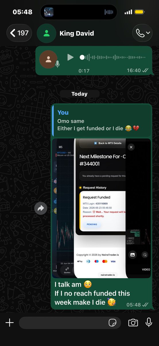 Dapi5Ni1769088's tweet photo. On Saturday @kdavidd_1 posted  a chat of him and @onlyonedona_1 

Saying “EITHER I GET FUNDED OR I DIE THIS WEEK”

I replied to the post with faith of me getting funded 
And 3 days later I got funded 🥳

Thank you lord.  Alhamdulillah https://t.co/EMbAzU1dzR
