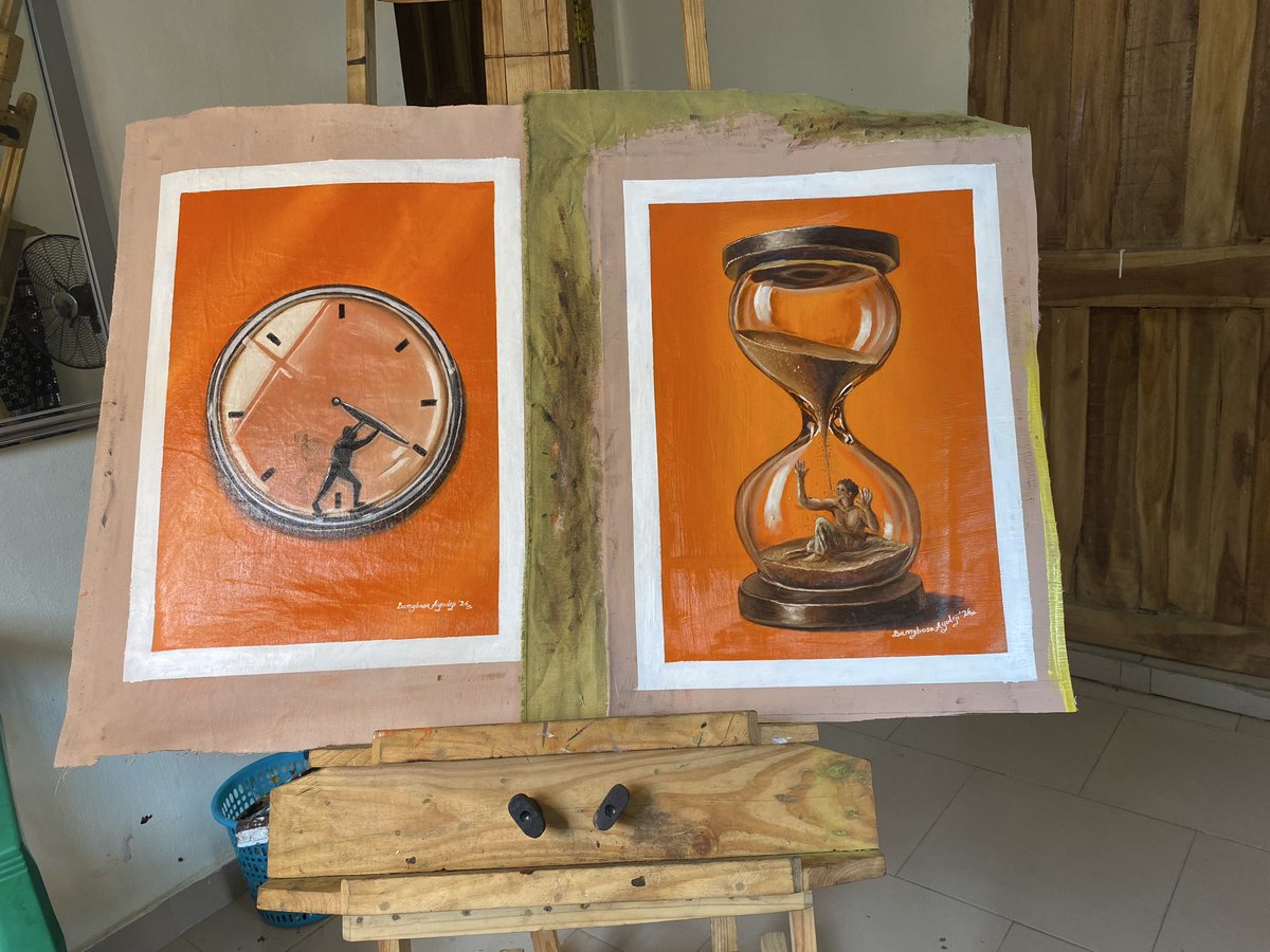 dheeji_art's tweet photo. Support a black artist today. 

These two beautiful pieces are for sale. 🙏 https://t.co/8p3YEJ0yGb