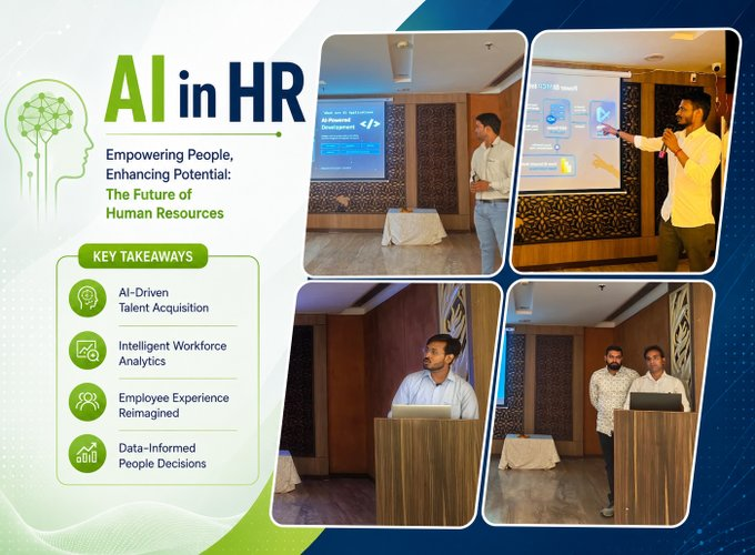 OfficeNet_In's tweet photo. 🚀 Great insights and engaging discussions at our AI in HR Knowledge Sharing Session! #AI #HR #HRTech #FutureOfWork #PeopleAnalytics #Innovation #KnowledgeSharing #DigitalTransformation https://t.co/SBBK0aodVx