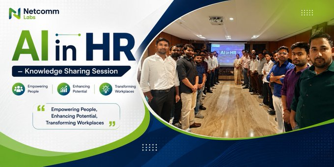 OfficeNet_In's tweet photo. 📸 Team Netcomm Labs at the AI in HR Knowledge Sharing Session. #AIinHR #NetcommLabs #HRTech #Innovation #KnowledgeSharing https://t.co/1Au8XfCQfq