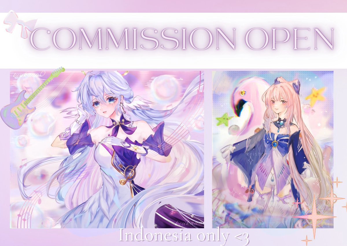 keukaaa0's tweet photo. [ ♡ &amp; ↻ are very appreciated!]
🎀𝐂𝐎𝐌𝐌𝚰𝐒𝐒𝚰𝐎𝐍 𝐎𝐏𝐄𝐍 ⋆. 𐙚 ˚࣪

Hai Haloo~
Aku buka commission for local guyss! 
(instagram: @/keukaaa0)

DM me if you're interested or have any questions. Open slot for now 5 ✨

thank you♡⁠˖
#opencommissions #commisionsopen #artidn https://t.co/ET2isX8uep