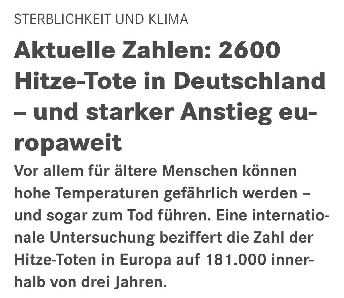 SBetschinger's tweet photo. Hitzetote. Es gibt eine Technologie, die hilft: Klimaanlagen. Die grüne Ideologie ist falsch und lebensbedrohlich.

Jede Schule, jedes Krankenhaus, jedes Altersheim benötigt eine Klimatisierung.

Installieren Sie eine Klimaanlage. Ohne schlechtes Gewissen. Es ist völlig irrelevant für das Weltklima, ob Sie eine Klimaanlage haben. Bitte weitersagen.
