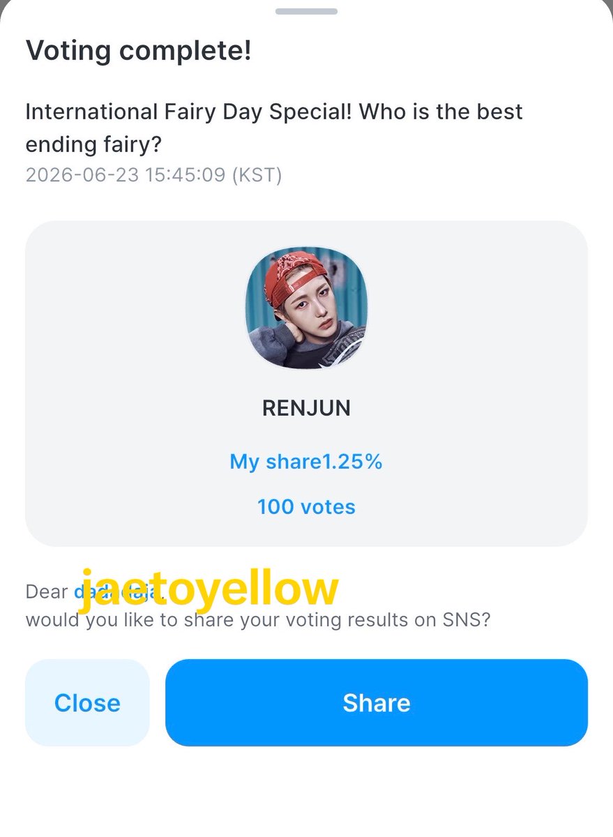 jaetoyellow's tweet photo. มาโหวตให้อินจุนกันค่ะ 💛 

🔗https://t.co/yTPdVGr8Rp

#โหวตนี้เพื่อเหรินจวิ้น https://t.co/LD17DOPNlg