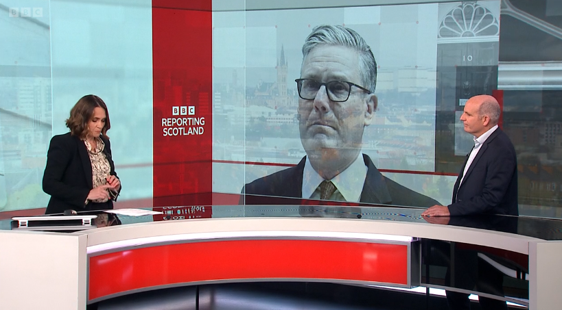 msm_monitor's tweet photo. Reporting Scotland covered Starmer's resignation without once reflecting on how it might impact Scotland. Also no discussion on how damaging the civil war has been for Scottish Labour or whether Sarwar's position is tenable. It was distilled colonial boilerplate. https://t.co/w5kQMcFcSj