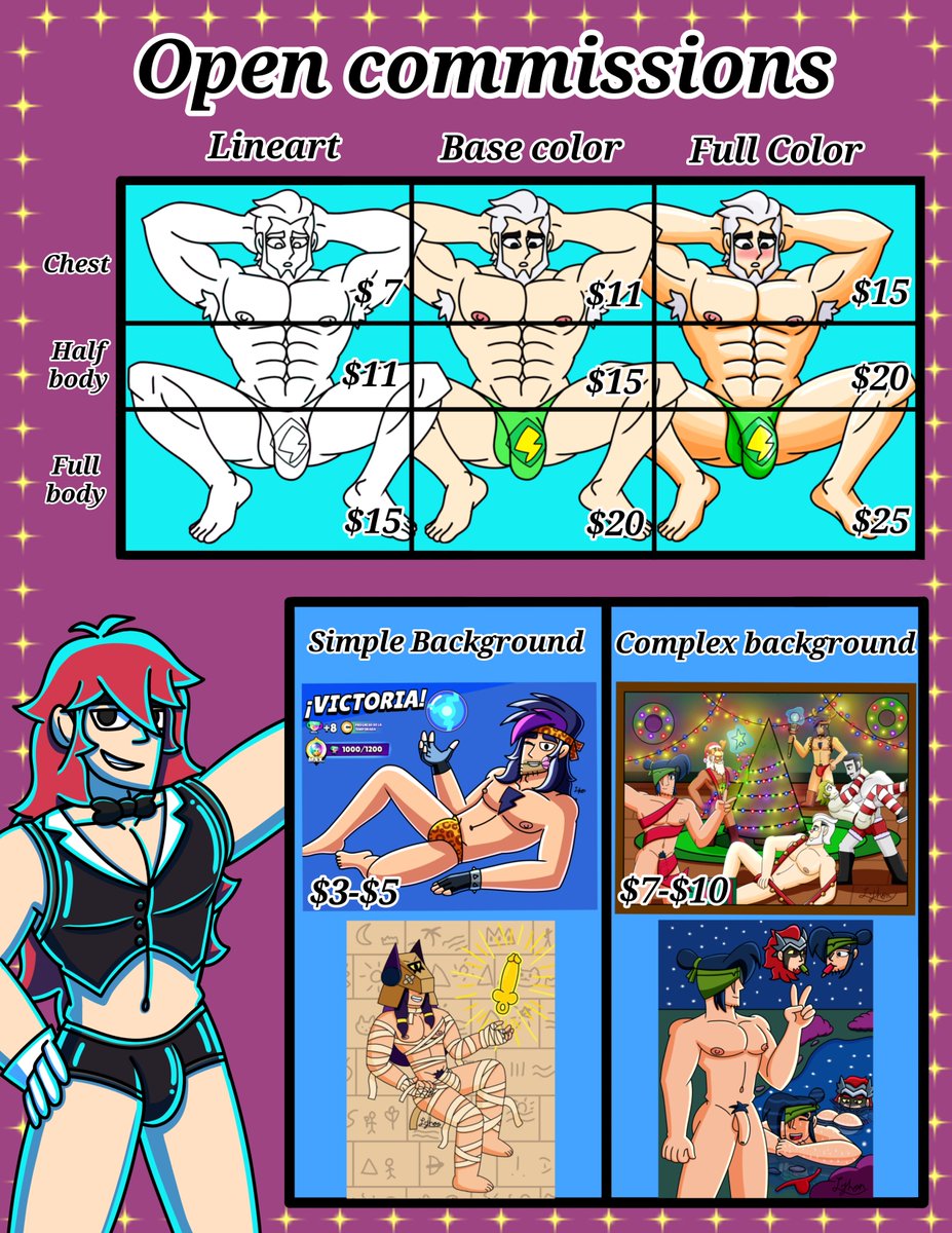 Ljhon01's tweet photo. Open commissions ✨💕

If you have any questions let me know by DM 

#commissionsopen #opencommissions #bara https://t.co/L9MgWnu612