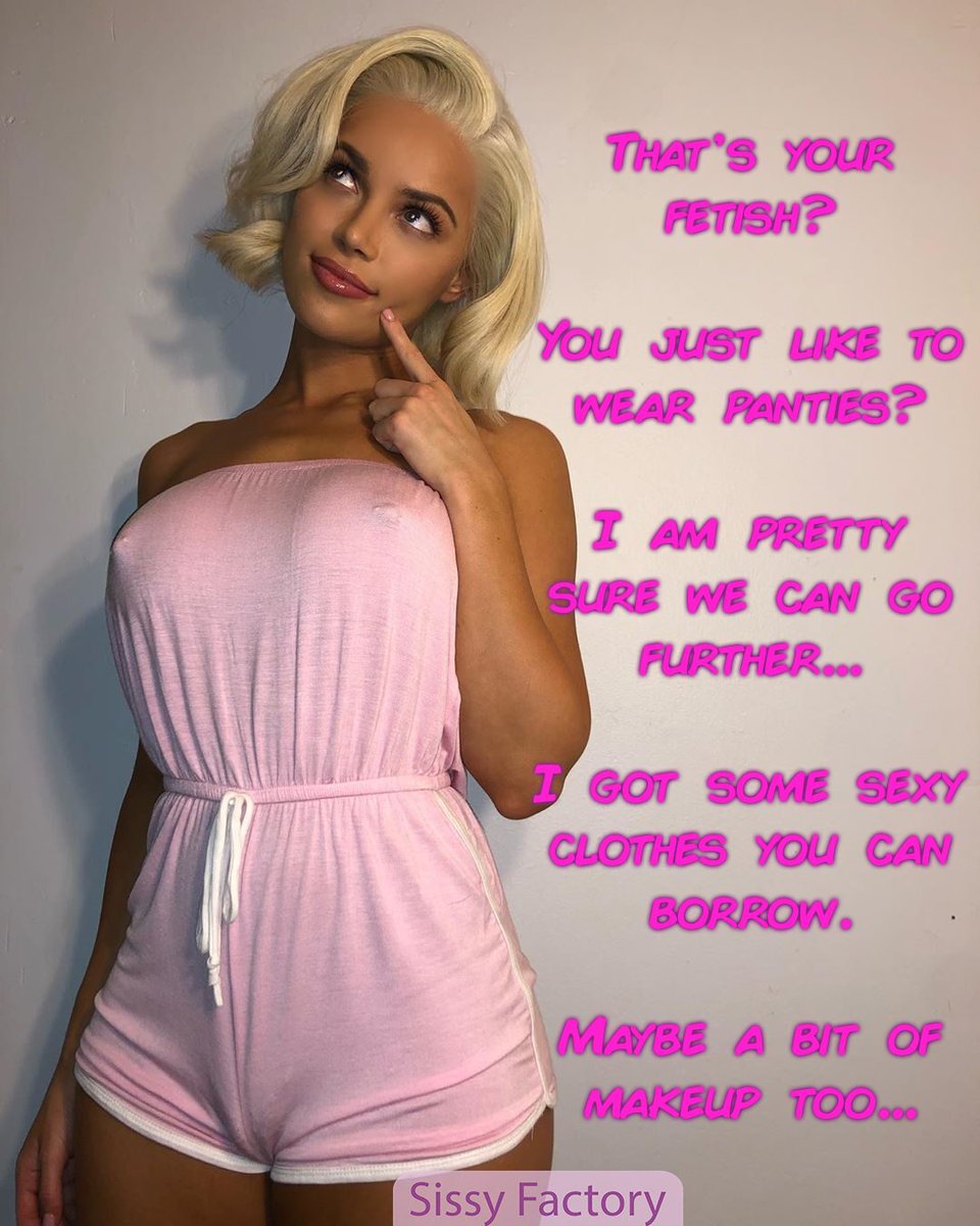 SissyFactoryNet's tweet photo. We can go further...
#sissycaption https://t.co/sG7UL7zOI4