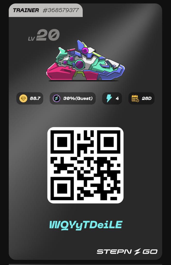 Ketchupiman's tweet photo. @Stepnofficial Haus post :
Try #STEPNGO for free during 4 weeks, walk 20 min / day > earn tokens.
Haus activation code :
WQYyTDeiLE https://t.co/YBeupKEKai