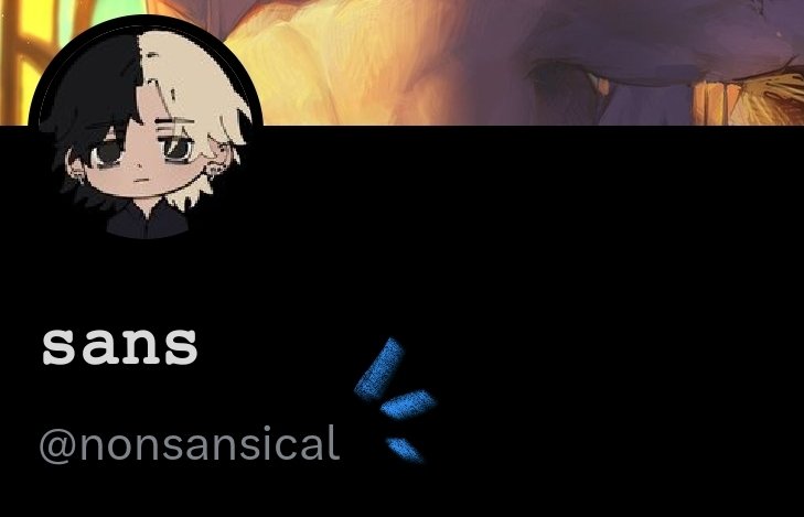nonsansical's tweet photo. username change because the other one was highk ass and because i got bullied into finding a better one https://t.co/sTY6ZgeOUV