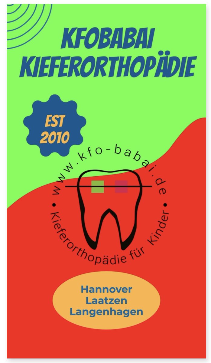 kfobabai's tweet photo. 🦷✨ Mit 7 Jahren zum Kieferorthopäden? Ja! Viele Fehlstellungen lassen sich im Wachstum einfacher behandeln. Eine frühe Kontrolle schafft Sicherheit für Eltern und Kinder. 😊

#Kieferorthopädie #KinderKFO #Zahnspange #Hannover #Laatzen #Langenhagen https://t.co/8WbJRosFcm