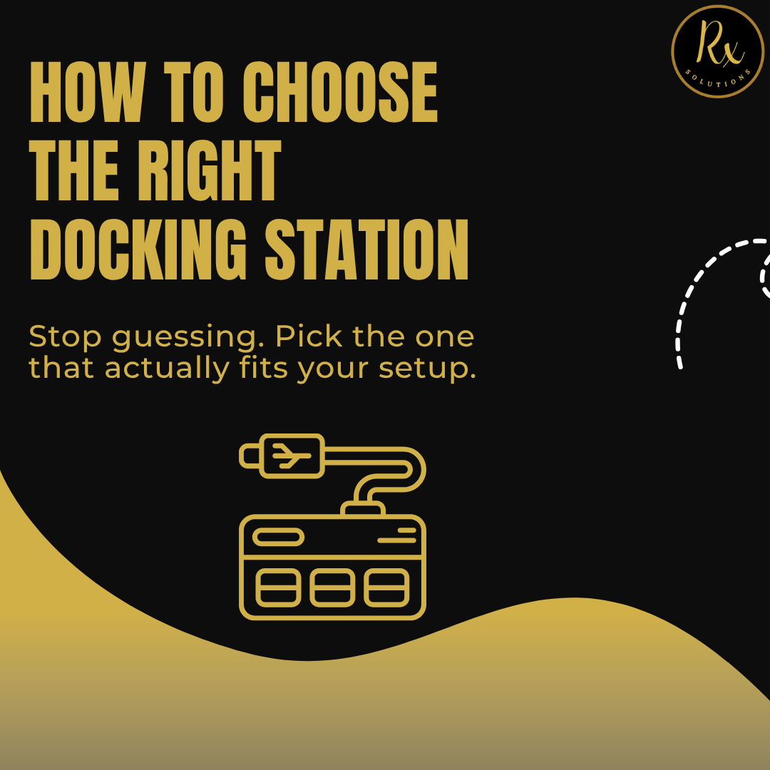 rxsolutions_'s tweet photo. The right docking station keeps your workspace connected, clutter-free, and productive. Choose smart, work smarter.
#DockingStation #USBCDock #LaptopAccessories #TechTips #WorkspaceSetup #Productivity #DellAccessories #HPAccessories #RxSolutions https://t.co/CMxHJVWPZ0