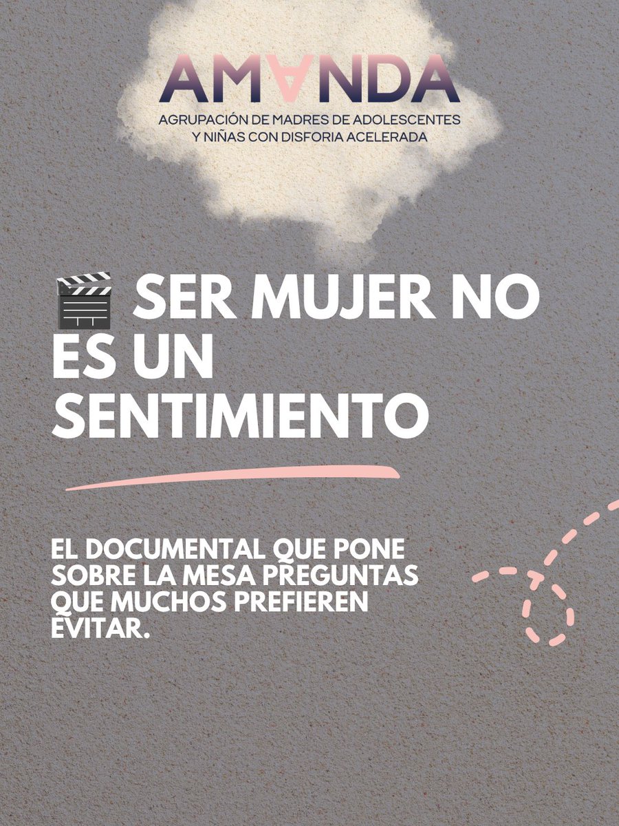 Amanda_DGIR's tweet photo. 1/ 🎬 Se estrena "Ser mujer no es un sentimiento", un documental dirigido por la periodista Nuria Coronado.

Y plantea preguntas que hoy casi nadie se atreve a formular.

🧵

#nocontabanconlasmadres #rompeelgéneronosucuerpo https://t.co/FMbsdWfRYL