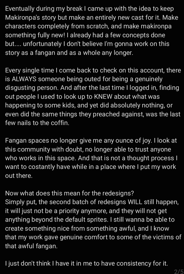 MlSTY_DREAMS's tweet photo. Hello my loves. Thank you so much for your patience <3

please read the images below to know the future of Makironpa and the future of this account.

Hope you will still enjoy my future endeavours! https://t.co/G3c40OK3L3