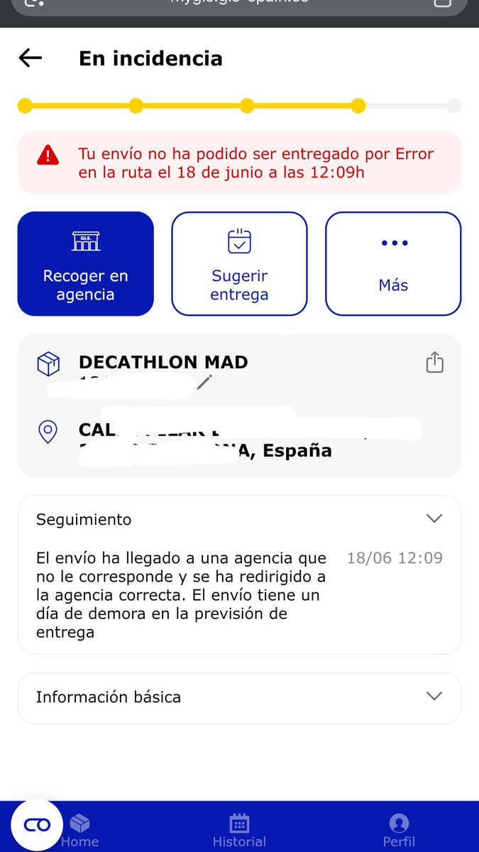 Hellr0ids's tweet photo. @GLS_clientes Estos es un desastre he pedido un paquete de 263€ y está perdido por ahí sabrá dios donde @DecathlonEspana @GLS_clientes poner una solución a esto la entrega era el 17 y ya estamos a 23 y cada día que pasa su IA solo te aumenta los días de entrega, un paquete de 15kl desparece! https://t.co/CsDfIzA0uG