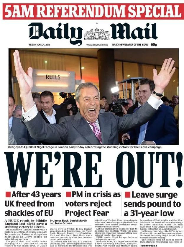 Nigel_Farage's tweet photo. 10 years ago, we all dared to dream that the dawn was breaking on an independent United Kingdom. https://t.co/QrEbWFNuS0