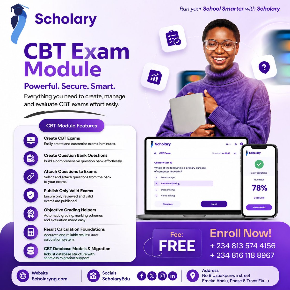 iamjohncalebb's tweet photo. Hi Good Morning 

Experience our Powerfull CBT System on https://t.co/liqYGk5Muj designed for high-capacity reliable examination Performance. 

We are currently onboarding Schools for 2026/2027 September Session, send this to any School Admin, Teacher or Parent You Know!! https://t.co/Ok0KYAUusm
